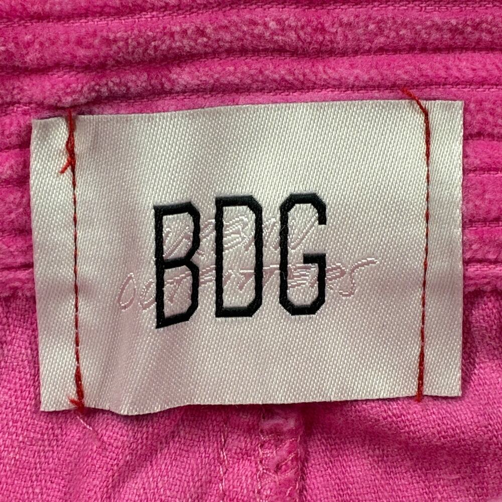 BDG Urban Outfitters Pants 28 Womens Pink High Rise Baggy Corduroy Straight Leg - Picture 3 of 9